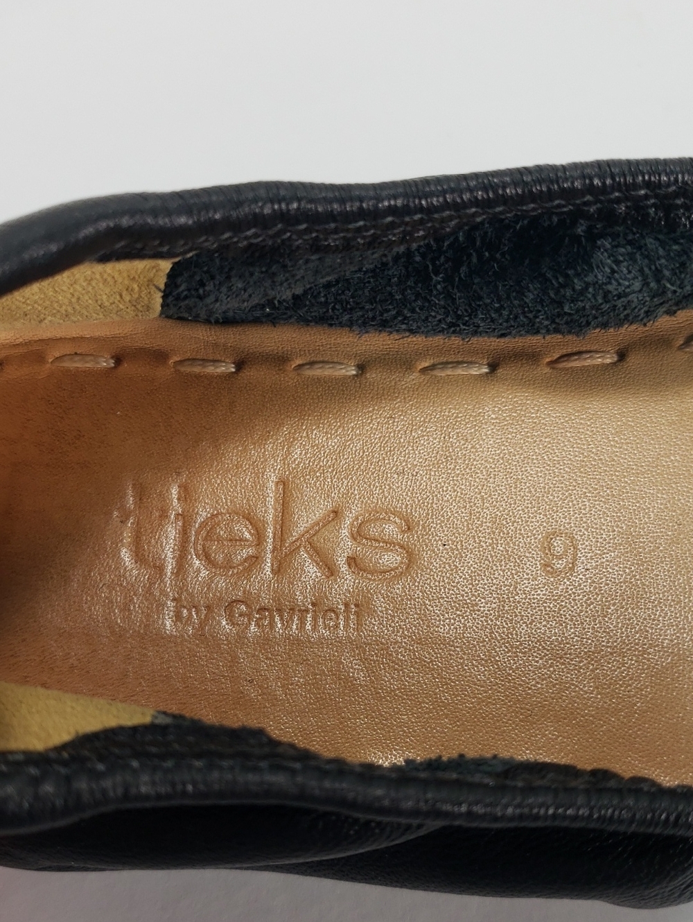 TIEKS BY GAVRIELI BLACK NAPPA LEATHER FOLDABLE BALLET FLATS SHOES WOMEN'S 9 - Picture 16 of 16